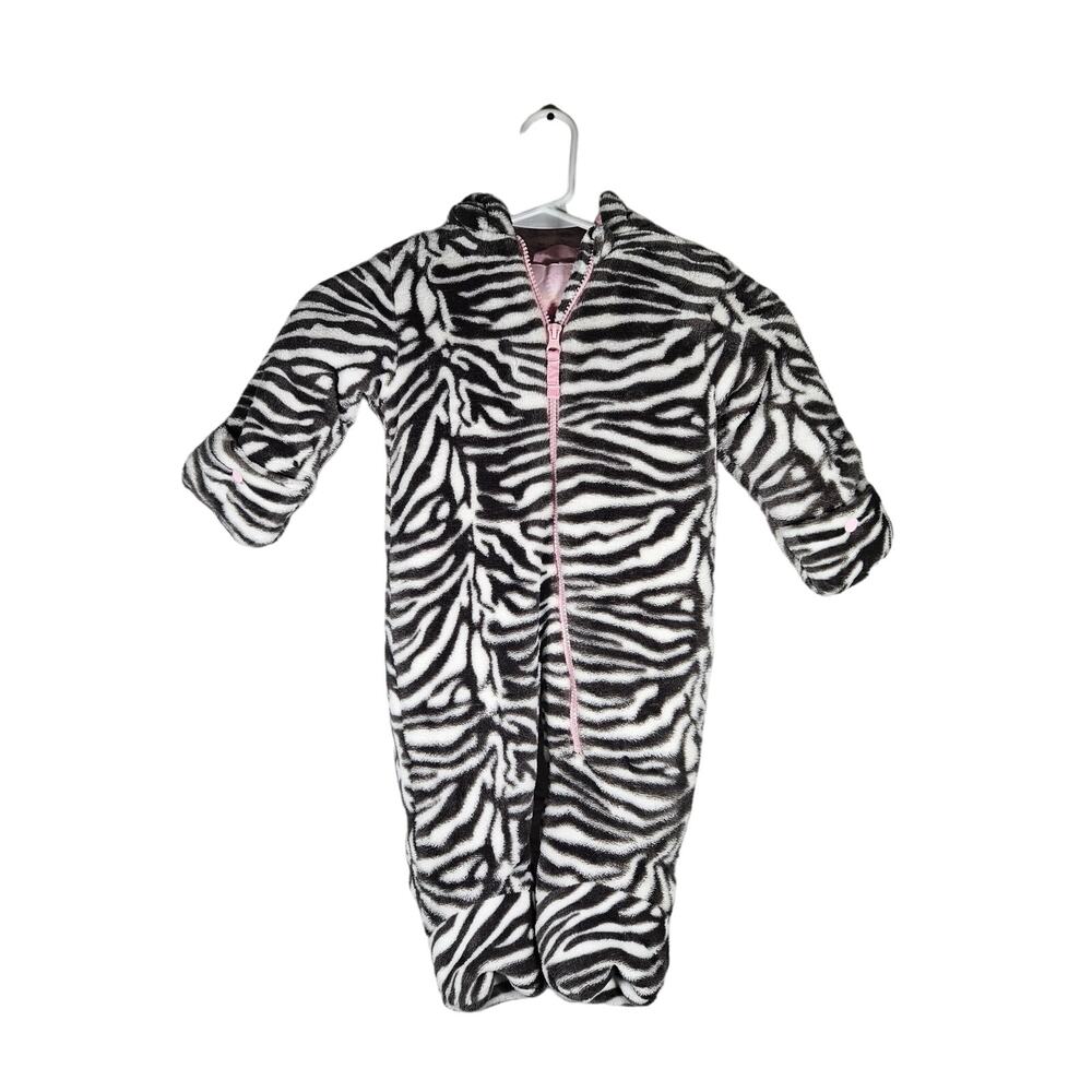 Cold Weather Baby Snowsuit Bundle Suit 6/9 Mnths NWT Zebra Print/Pink Hawke & Co